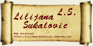 Lilijana Šukalović vizit kartica